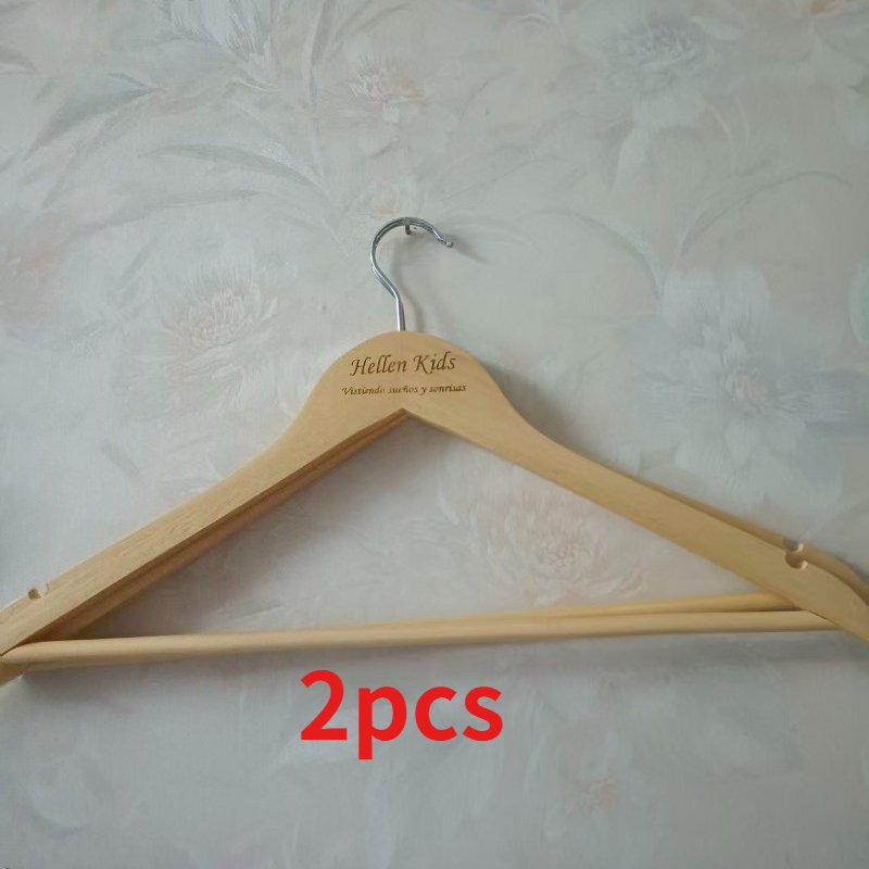 TEMU 2pcs Personalized Wooden Wedding Suit Hangers, Customizable With Names And Dates, Wedding Dresses And Suits, Couple's Hangers, Home Bedroom