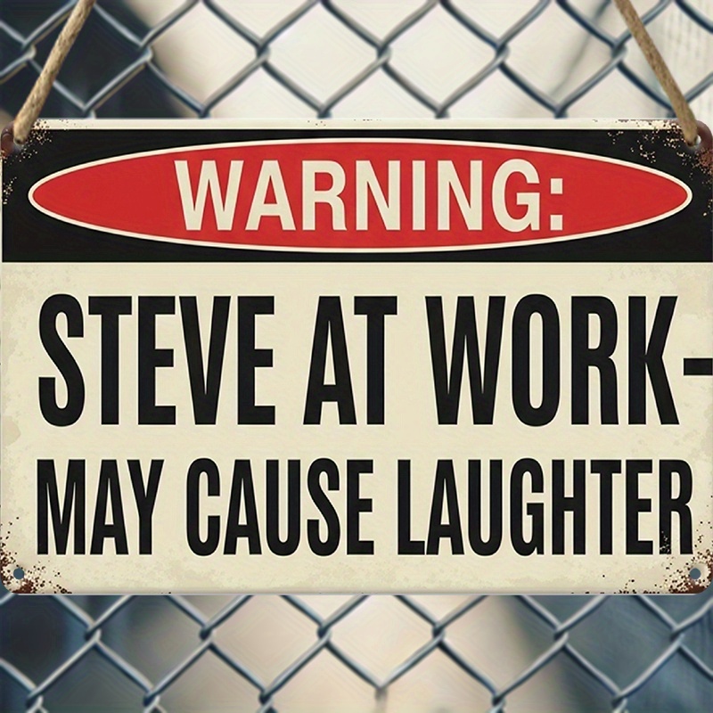 TEMU 2d Flat, 1 Funny Office Warning Sign - " - May Cause " Workplace Decor, Vintage Industrial Farmhouse Decor, Wood Wall Plaque, Suitable For Home,