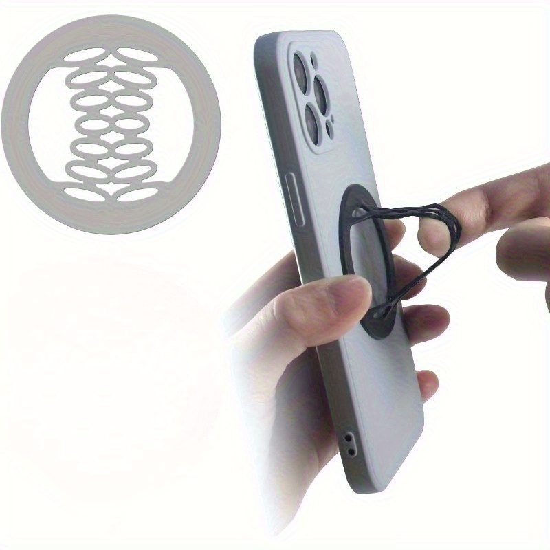 TEMU 1/ 2pcs Phone Grip Strap Holder Silicone Gripper For Back Of Phone Finger Holder For Hand, Compatible With Iphone,