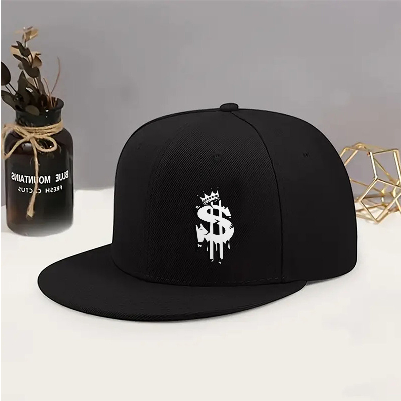 TEMU Unisex Vintage Baseball Cap - Flat Brim With Adjustable , Breathable Design, Lightweight And Durable, Suitable For Daily Wear, Outdoor