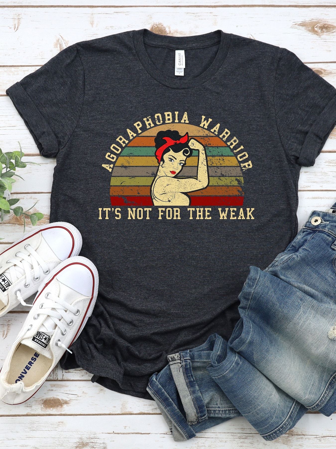 "Agoraphobia Warrior" Unisex T-Shirt, Mental Health Awareness
