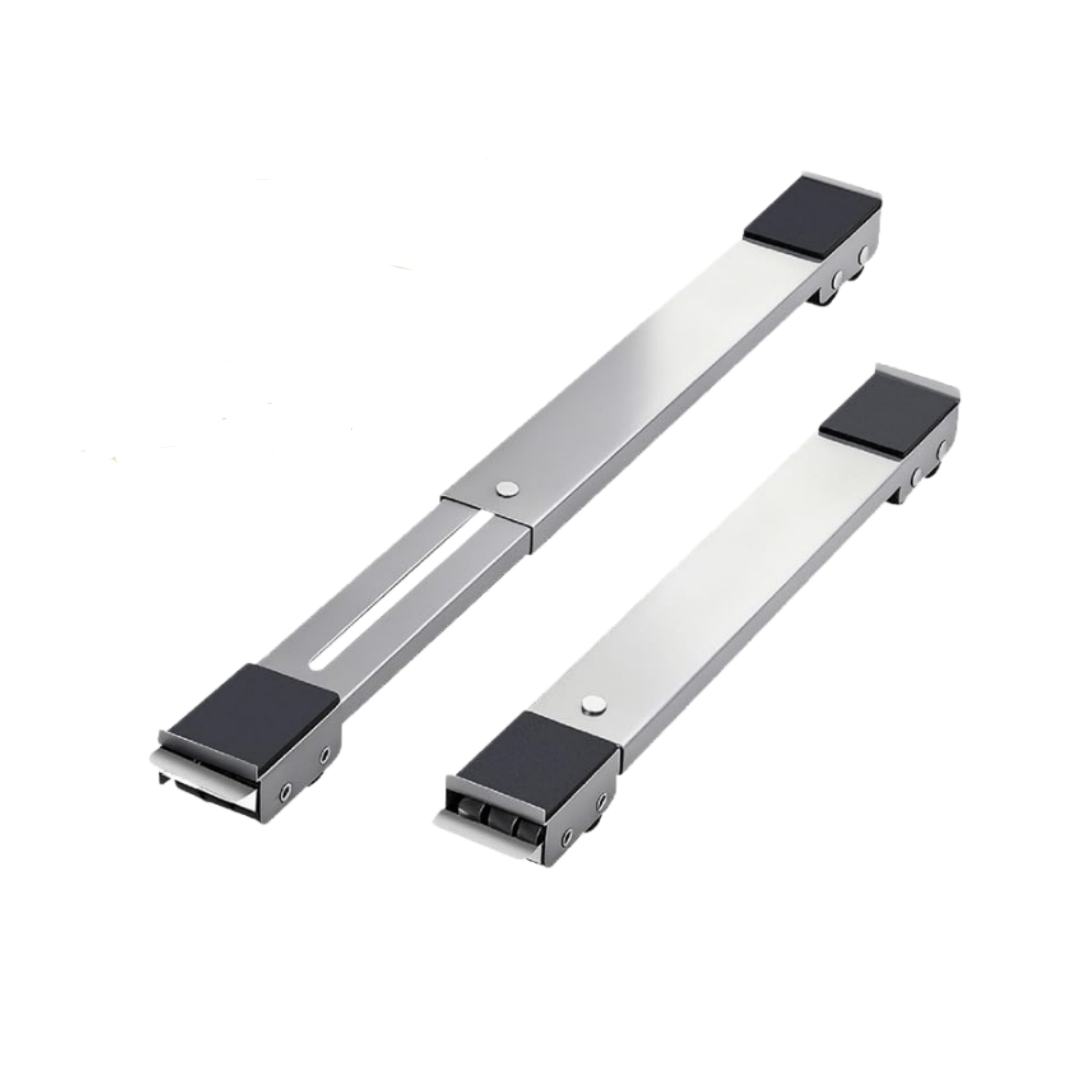 TEMU Soporte de resistencia ajustable para lavadora y refrigerador, equipado con 24 ruedas silenciosas antideslizantes, estructura de metal