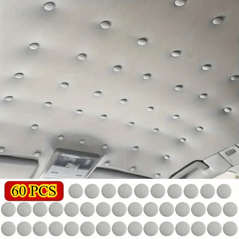 TEMU 60pcs Car Roof Liner Clip Kit, Universal Quick-install Fasteners For Headliner Repair, Automotive Interior Fix Set, Eliminates - Birthday