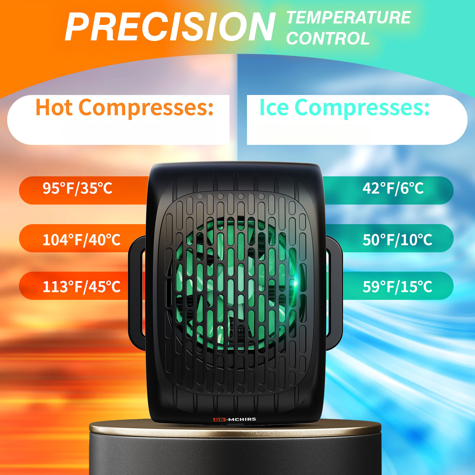 this portable device provides hot and   reaching   temperature in just   with a   of   it   with straps for hands free use Product details 2