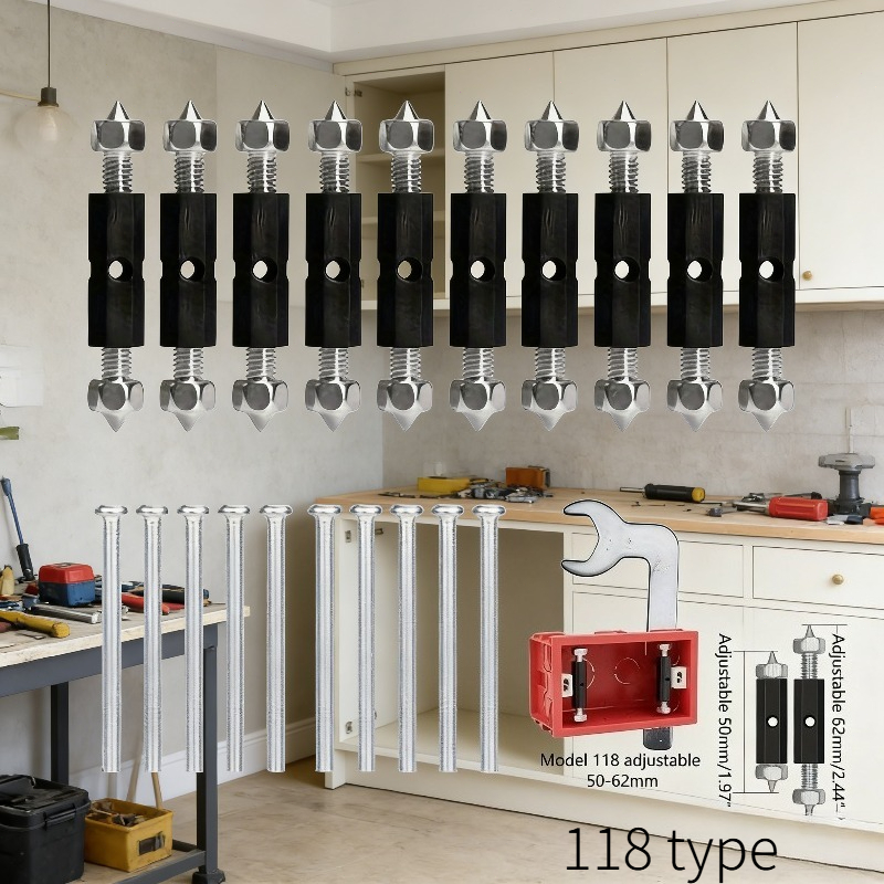 TEMU 21pcs Fast Setup Wall Socket Fixing Set/conveniently Mend Electrical Enclosures, Switches, And Outlets/compatible With 118 Type Switch Outlets