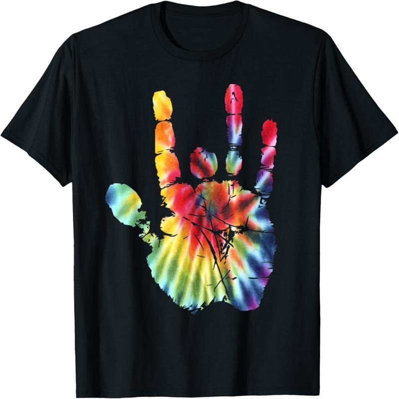 

1pc Unisex Tie-dye T-, 100% , Tee, Slight , , Regular Fit -