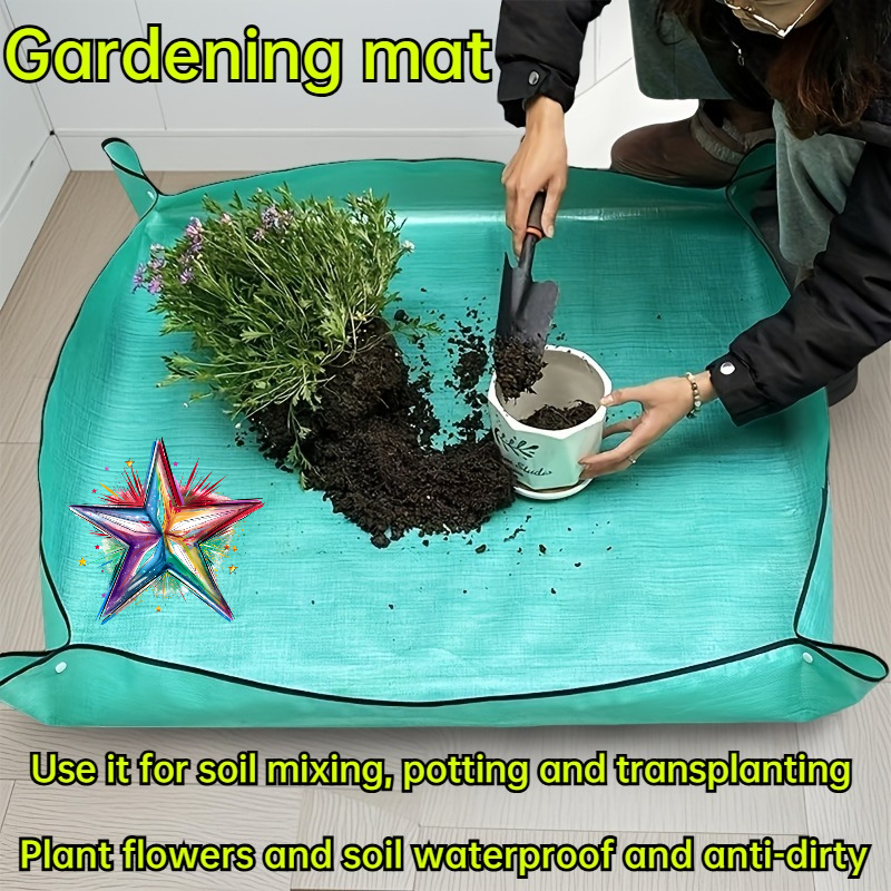 1pc thickened durable stain resistant gardening mat turquoise easy to   mixing mat suitable for succulent repotting and indoor plant transplanting desktop gardening     gift for birthdays christmas mothers day