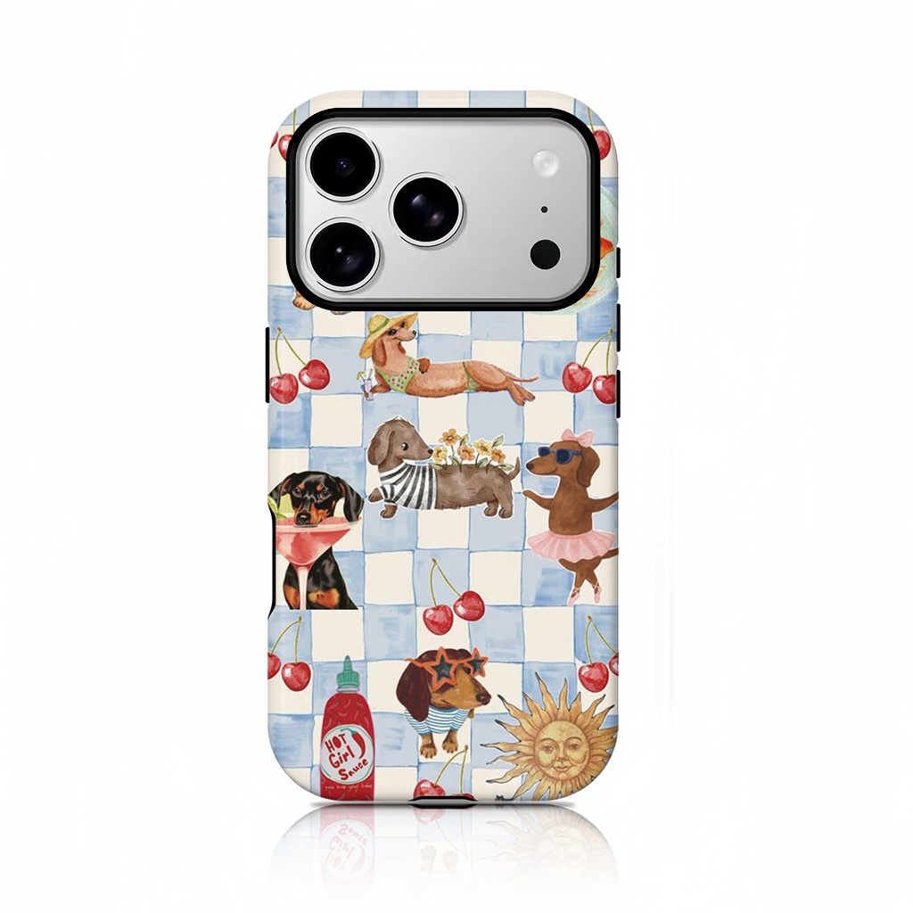 TEMU Phone Case - Retro Cute Checkered Pattern Phone Case For Iphone 17 17pro 16promax 15ppro 13 13mini 12 11 Xsmax 7 Se2 Glossy 2in1 Case