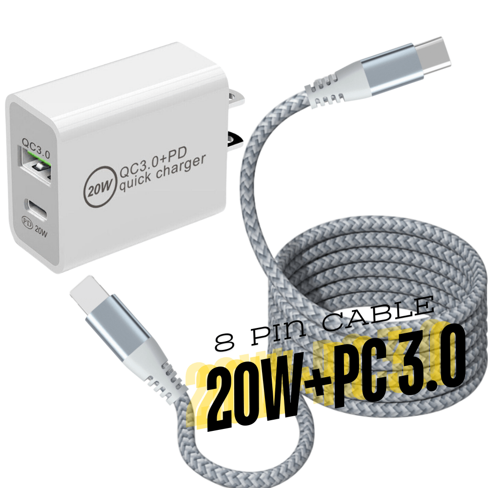 20W USB-C PD Fast Charger Block For IPhone 14, 13, 12, 11, XR & More – Quick Charge Compatible 6 thumbnail image