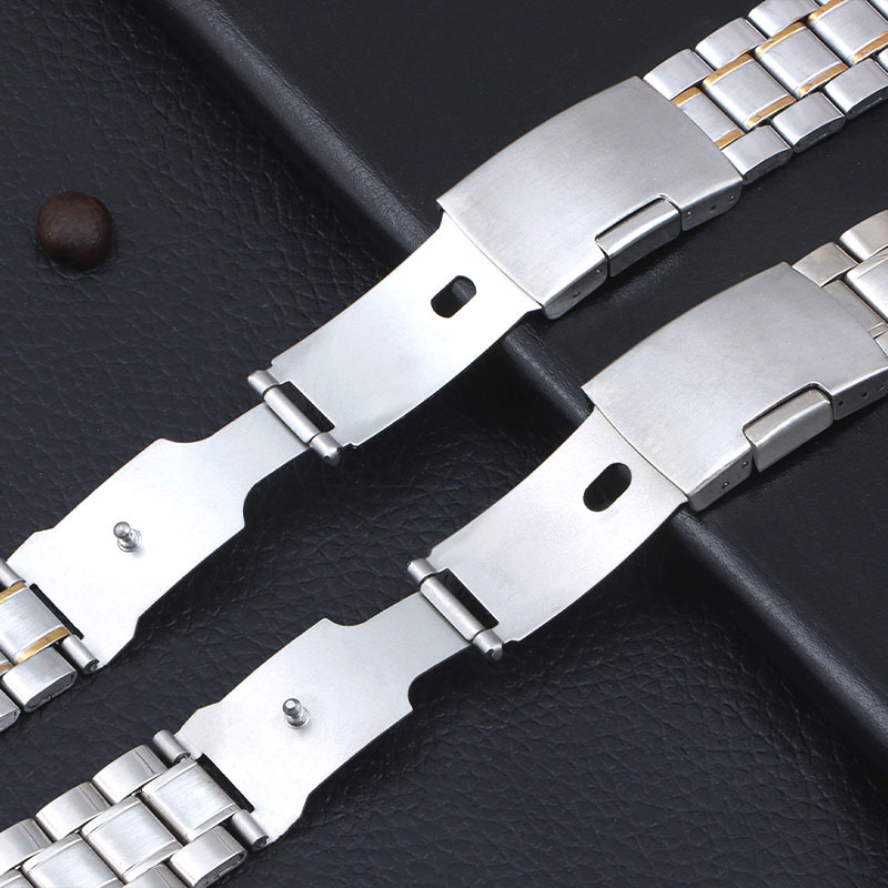 cinturino per orologio con estremità curva in acciaio inossidabile