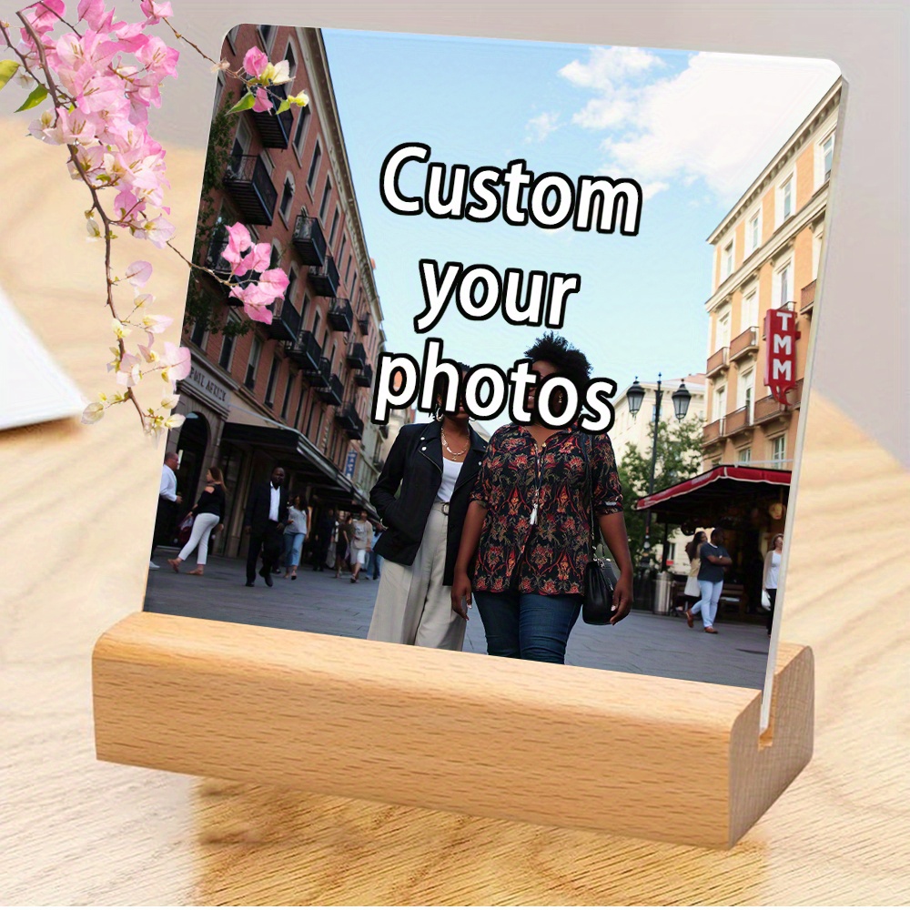 TEMU Personalized Photo Frame Custom Wooden Frame, Perfect Birthday Gift For , Sisters, And Girlfriends