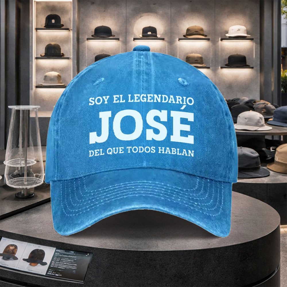 TEMU Gorra de béisbol vintage nueva JOSE con estampadas, para deportes al y actividades de fitness todo el año. Una gorra de visera de casual y