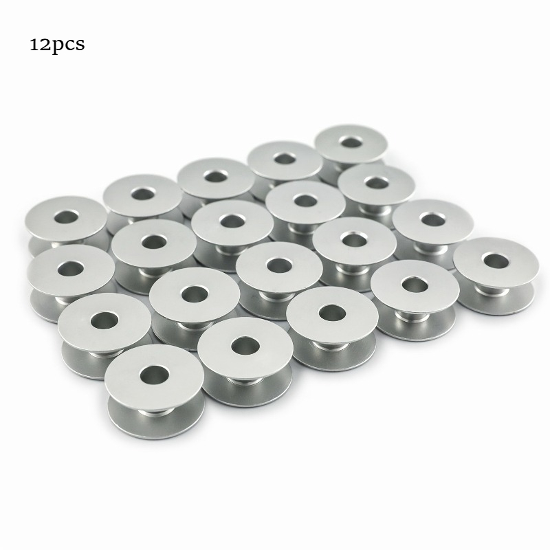 TEMU 6/12/18/24pcs Sewing Machine Thread Wheel Airplane Wire Aluminum Thread Wheel Core Wire Shuttle Quality Industrial Sewing Machine Thread Wheel