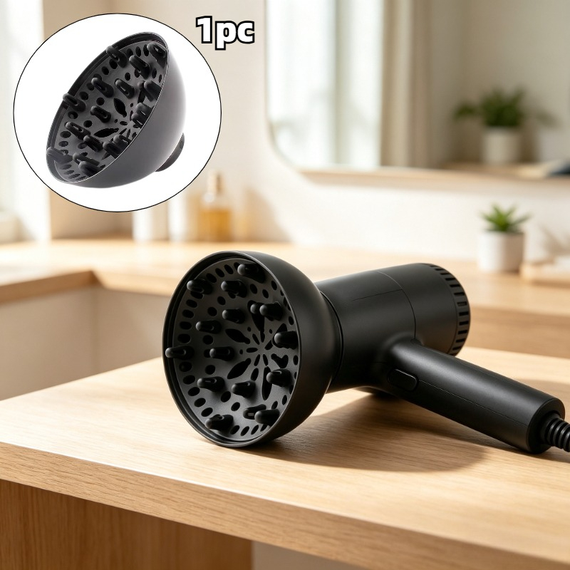 TEMU Ugello diffusore per capelli ondulati riutilizzabile da 1 pezzo con accessorio a e diffusore, per salone e uso , attrezzo per arricciare per