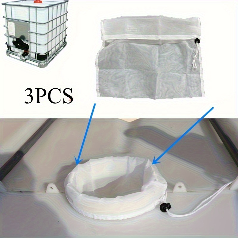 E-shop 3er-Set Robuste Nylonfilter für IBC-Tanks - 30.0X30.0 cm - für Belüftung, Regenwasser und Gartenbewässerung | Hocheffiziente