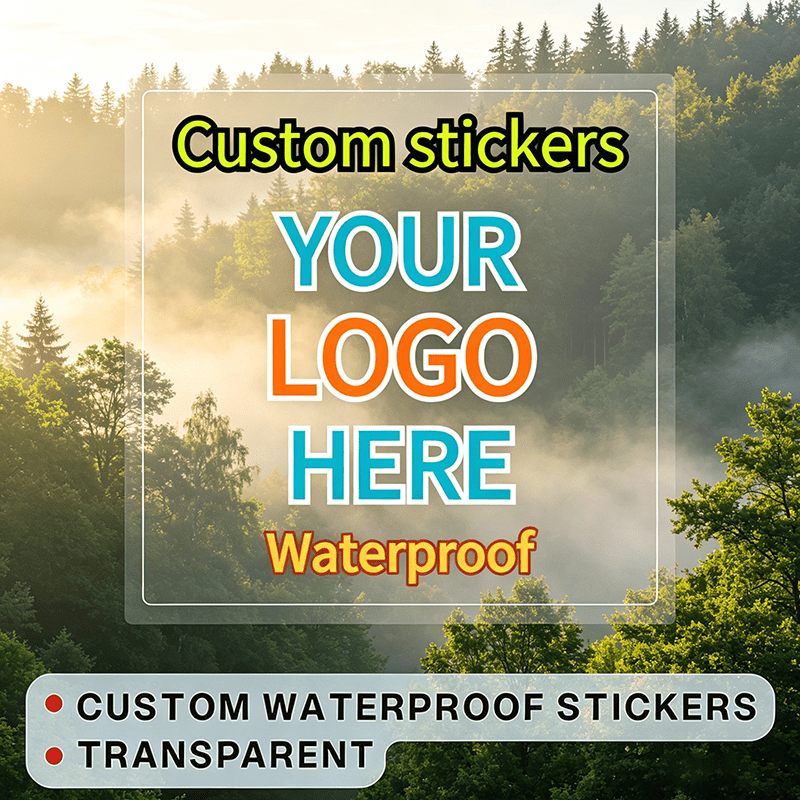 TEMU Custom Transparent Stickers Suitable For Scrapbooking & Labels - Tear-resistant & Uv-proof Adhesive Sheets, High-quality Printing With