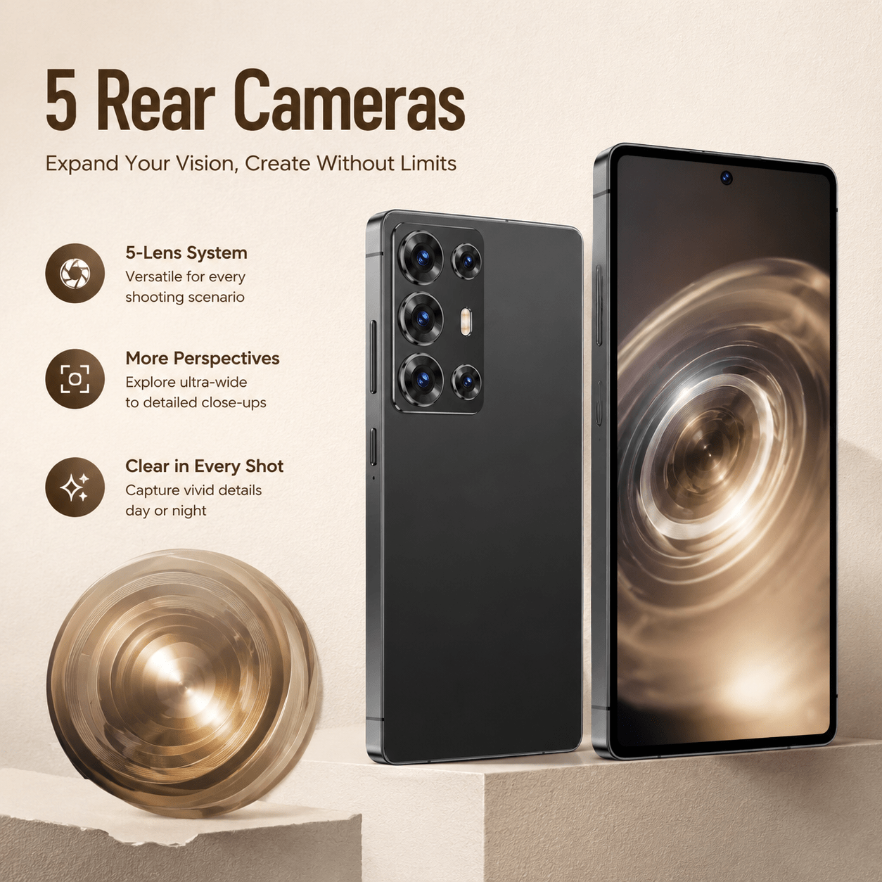 senior   unlocked spare device 6 8 hd large screen 4 64gb expandable   facial recognition   case type c cable Product details 5
