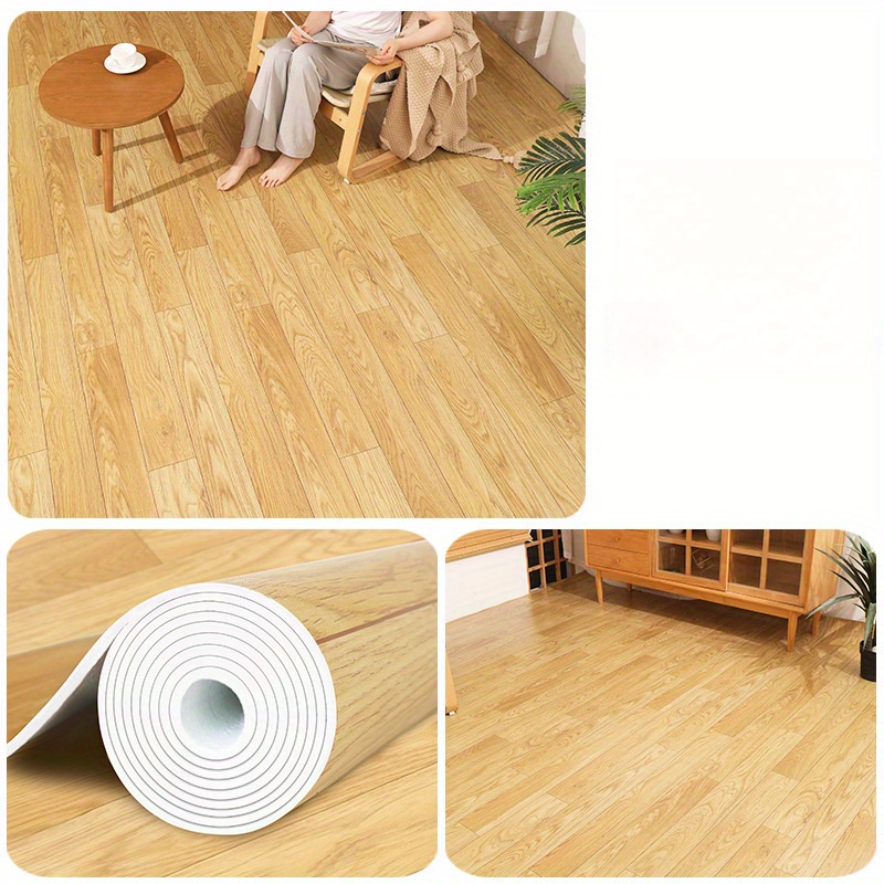 TEMU Autocollant de Sol en PVC à Coller et Décoller 50cm x 200cm - Revêtement de Sols Vinyle Réaliste, Couverture de Sol Décoratif Haute Qualité pour
