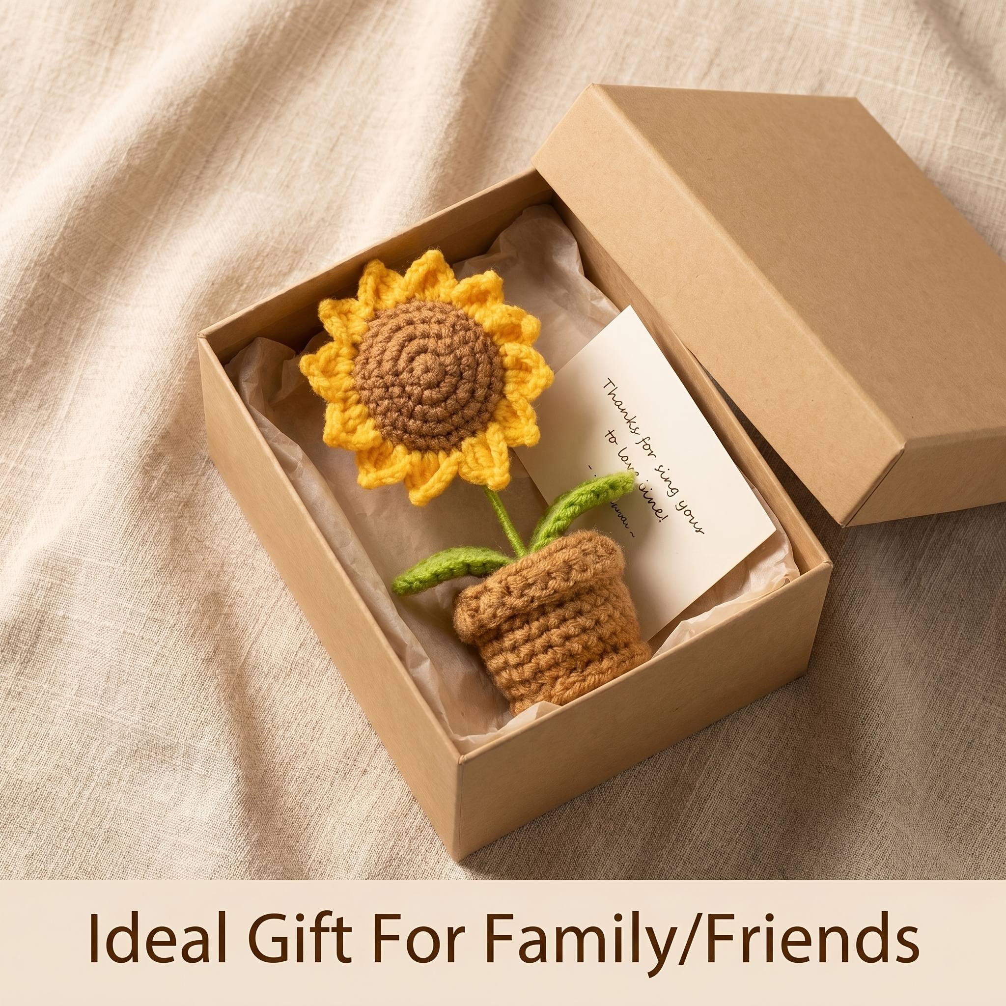 sunflower crochet sold on Temu United States
