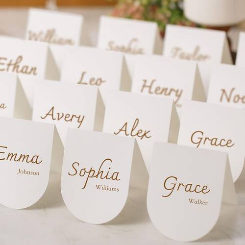 30pcs arch 4 x 4 small table table setting tent cards name cards for dinner catering