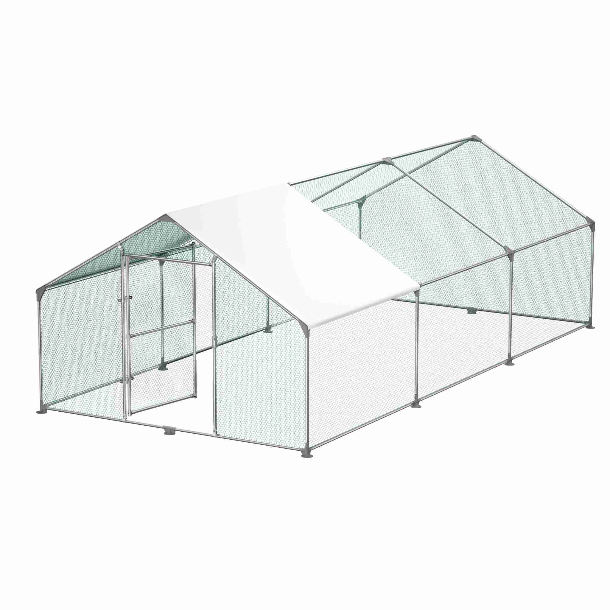 Free Shed Outdoor Poultry Enclosures 3x6x2m Breeding Fence Chicken Coops With Roofs Poultry Breeding Enclosures With Locks