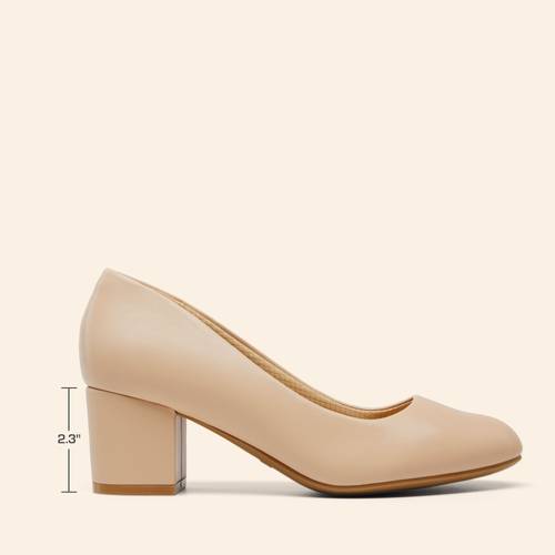 work pumps for women low chunky block heel shoes all round toe dress pumps women shoes