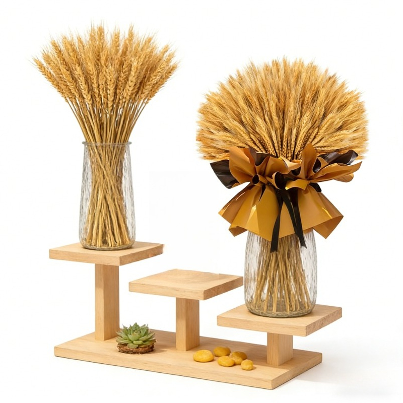 131pcs Dried Wheat Stalks | Flowers For Home, Wedding, Table, Kitchen, Boho Farmhouse, Spring Arrangement Decoration