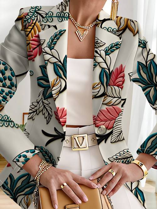 item picture this stylish and elegant womens is designed specifically for and autumn as a versatile lapel jacket suitable for a of occasions offering a look creative and fashionable