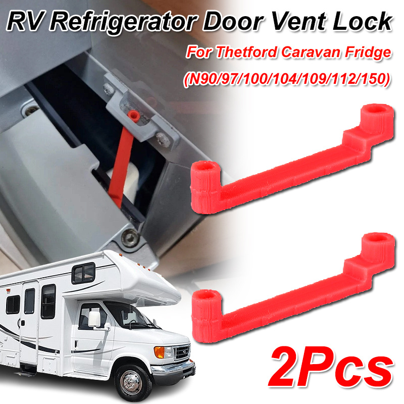 2pcs Rv Refrigerator Door Vent Locks, Suitable For Rv Refrigerator N90/ 97/ 100/ 104/ 109/ 112/ 150) Cc3dd Door Advanced Replacement Parts