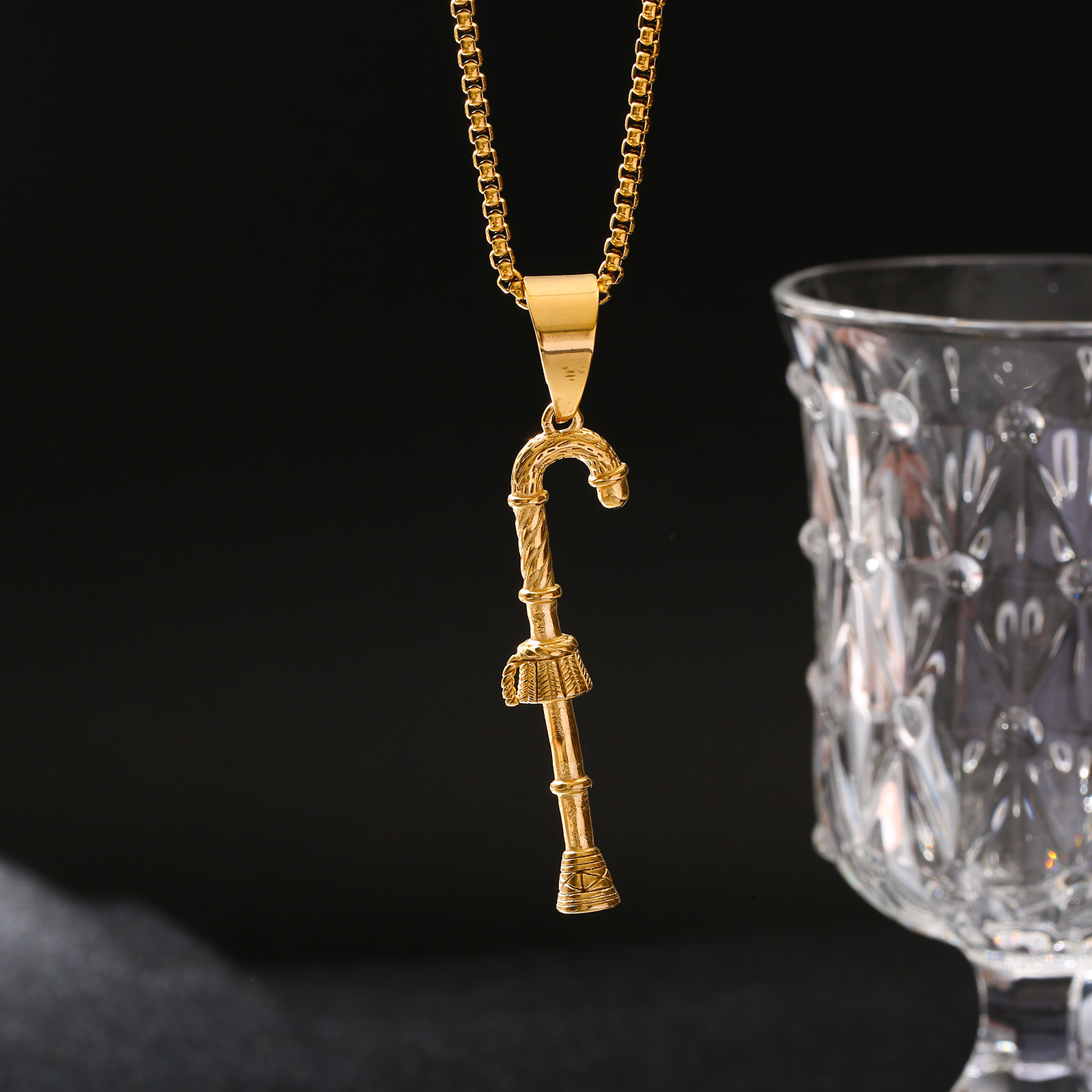 TEMU Collar con colgante de egipcio para hombre, un elegante accesorio de hip-hop de acero inoxidable 304L 304L 304L 304L, ideal para regalo