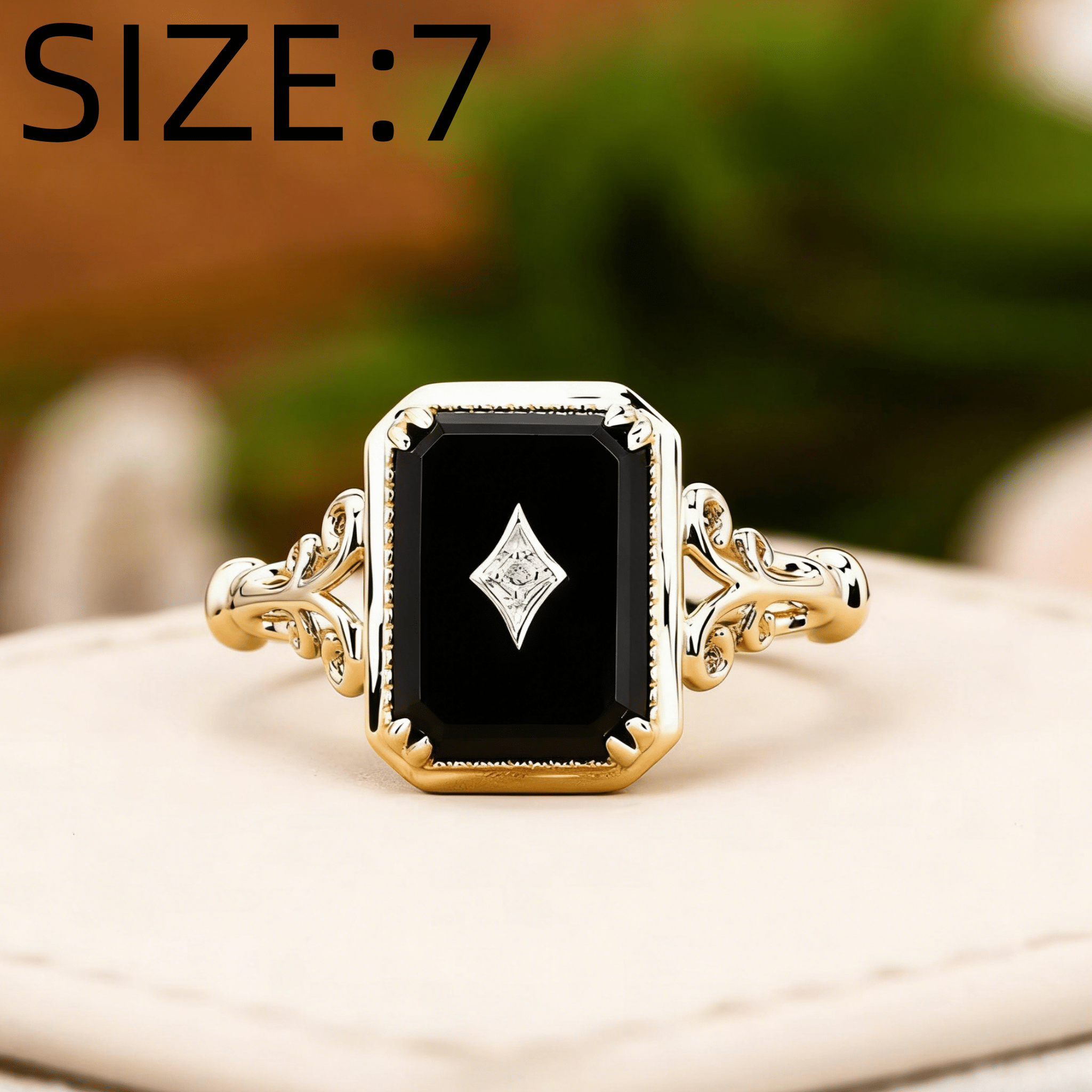 Men's Dark Gothic Fashion Ring, Unisex Style