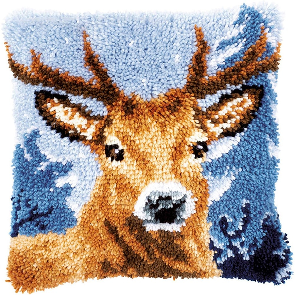 Hook Kit Pillow Deer Pillow Cover Craft