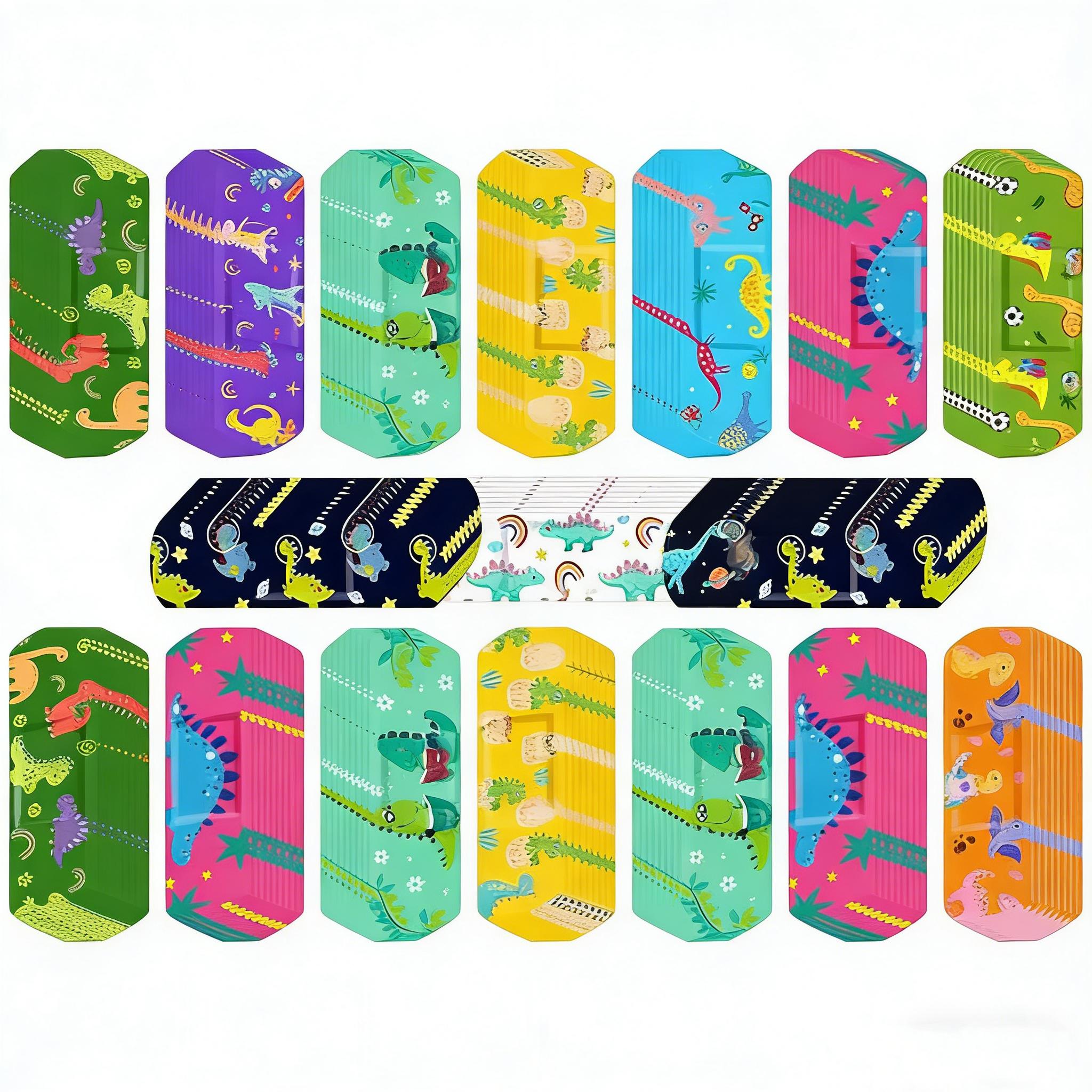 15/30pcs Cute Cartoon PE Elastic Bandages with Vibrant Animal Designs