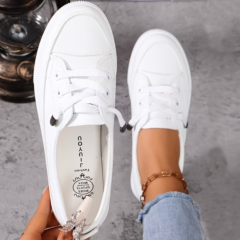 TEMU Women' Casual Sneakers - Breathable Upper, Lightweight With Soft Insole | For Daily Casual Attire And Easy Pairing | Comfortable Women's