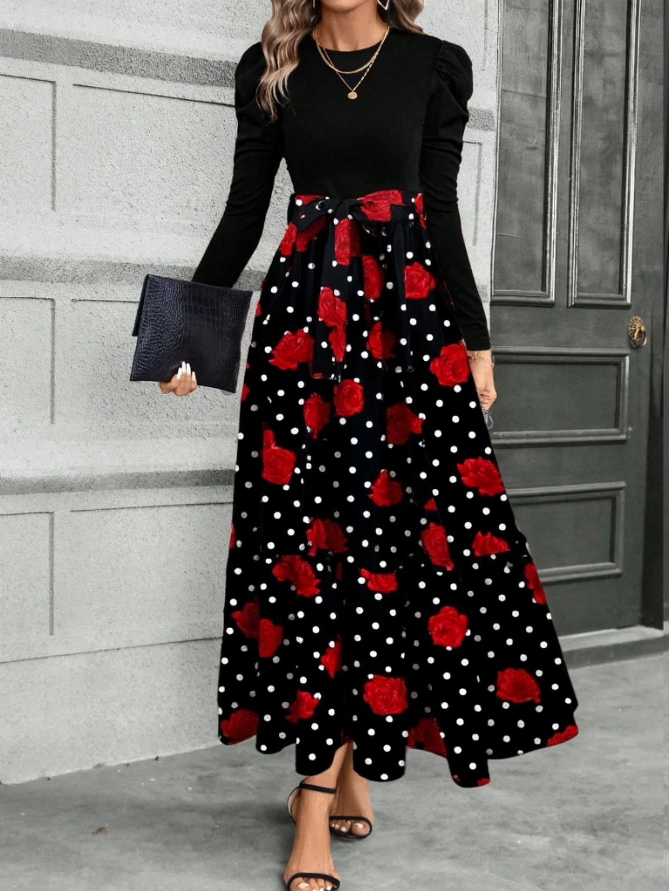 dress polka sold on Temu United States