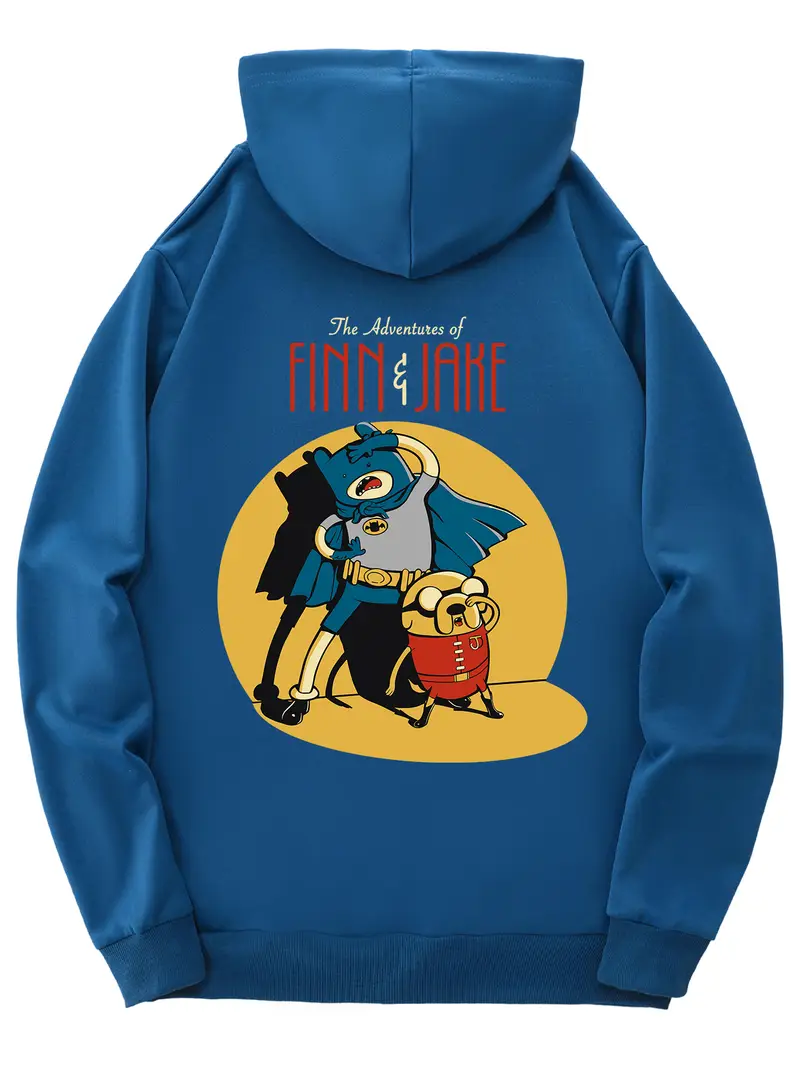 adventure time finn dual sided graphic hoodie unisex Temu Australia