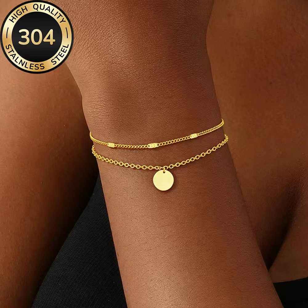 High-Quality Stainless Steel Golden Bracelet