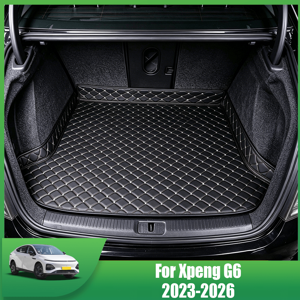 TEMU For G6 2023-2026 Faux Leather Car Trunk Mat | Premium Cargo Liner Protects Boot, Stylish And Durable, Accessory, Auto Interior Product