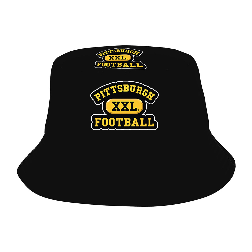 TEMU 1pc Pittsburgh Football Hip Hop Personalized Fisherman Hat, Stylish Bucket Hat For Fishing, Hiking, And Camping