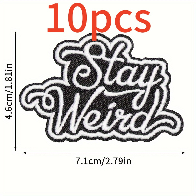 10 Weird Embroidery Patches For Clothes, Hats, Bags, Diy Decorative Accessories