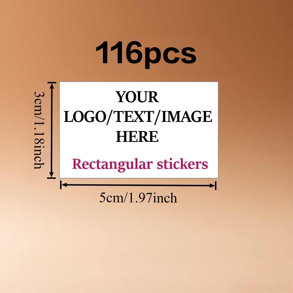 Custom Rectangular Personalized Stickers in Multiple Sizes