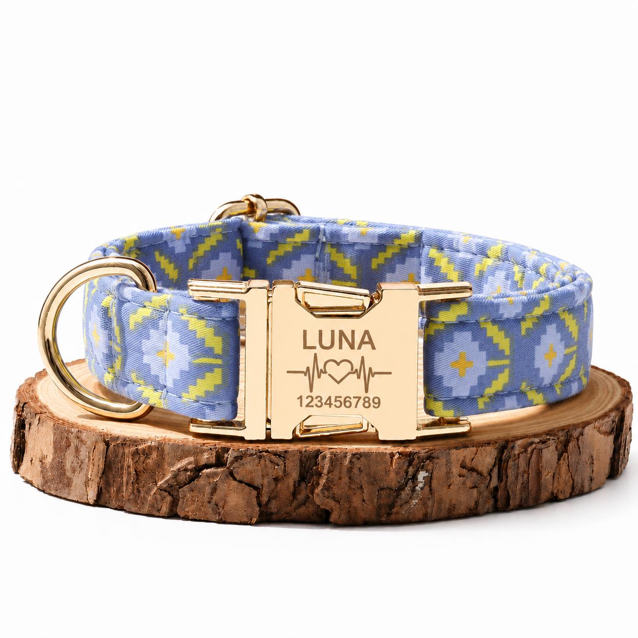 Custom Name & Phone Number Pet Collar, Universal Personalized Design