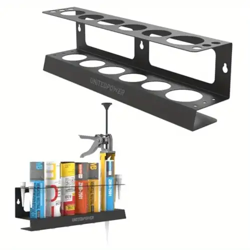 Caulk Tube Display Rack Racks For Storage Caulking Tube & Gun Holder - Wall Mount Storage Rack ...