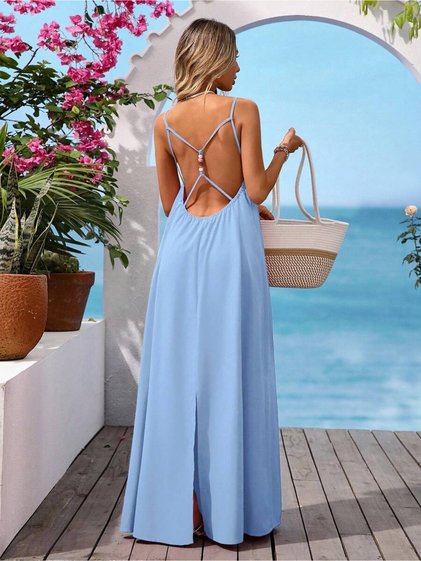 cream filipiniana dress Modern Gown 'Daphne' Boohoo Dobby Chiffon Wide Product Description Celebrate tradition womens beach vacation clothes Color:Sage Dream