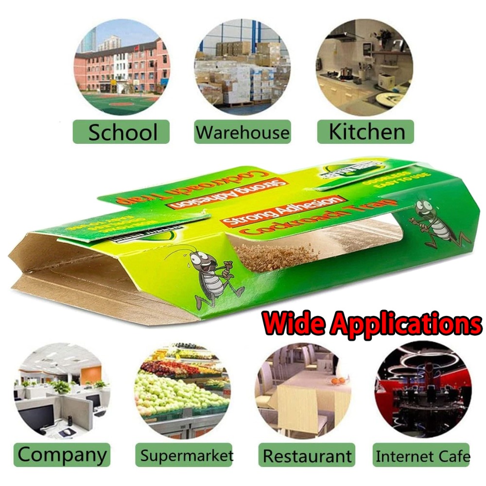 22pcs Green Cockroach House - Physical Pest Control Box, Insect Catcher, Cockroach Trap, Pest Catcher Paper Box, Easy to Use and Clean, Ideal for Pest Control in Apartments, Hotels, Restaurants, and Dormitories, Essential for Indoor Pest Prevention