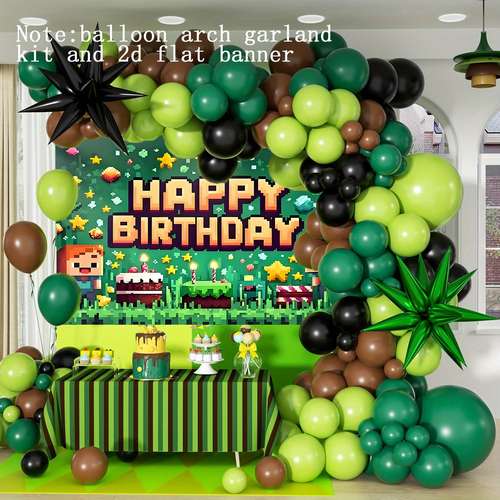 Blue And Green Balloon Garland Arch Kit, 100 PCS Lime Light Green Blue...