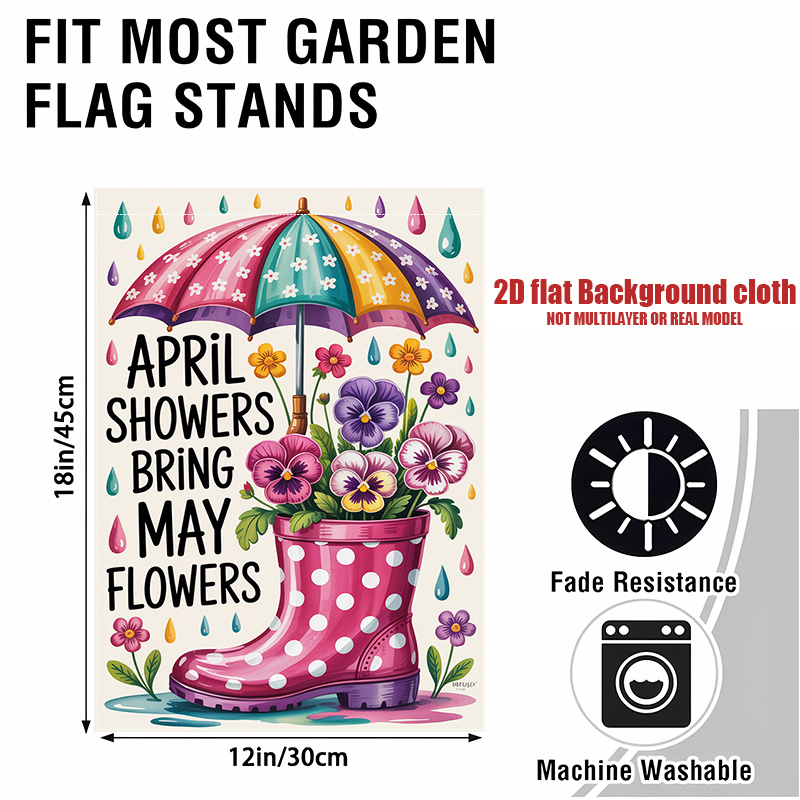 TEMU 2d Flat, 1pc, Flag, No Flagpole, 12x18inch, Durable Polyester, Courtyard Decoration, Perfect For Halloween & Christmas Etc. Holiday Decor,