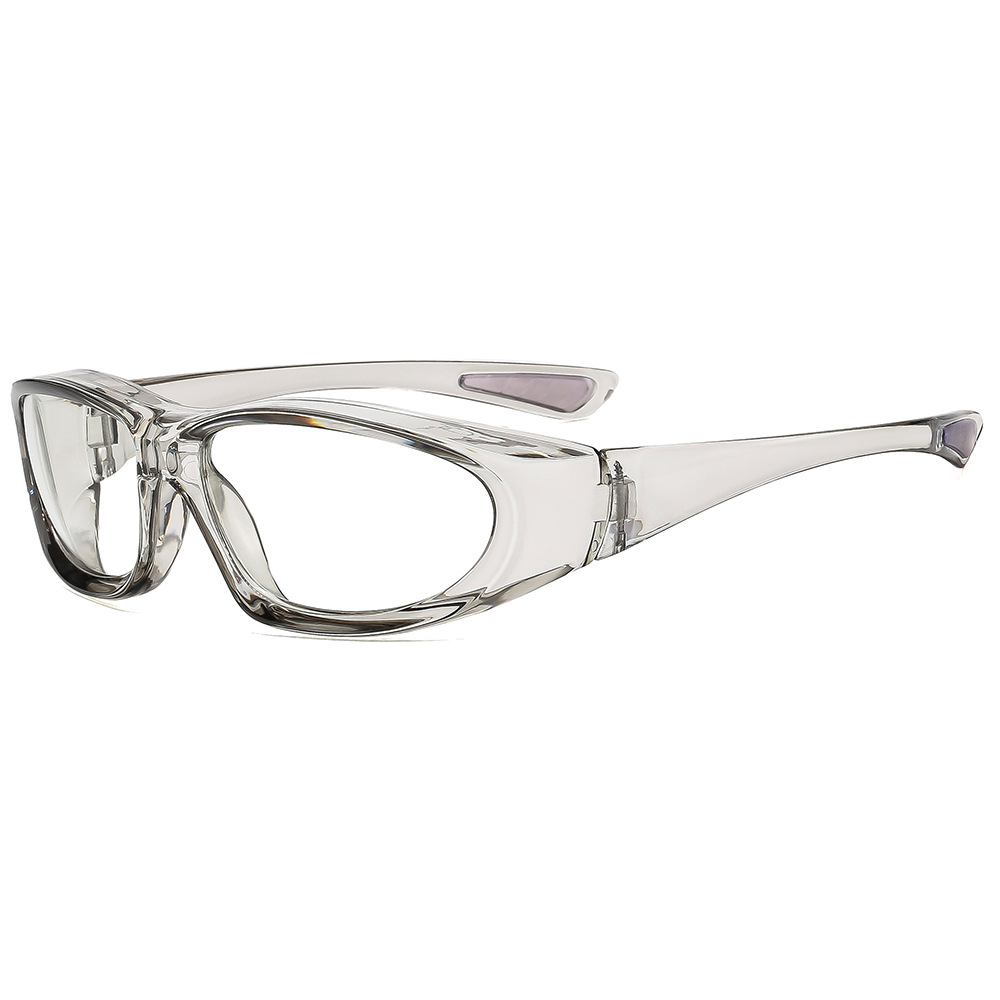 Resin Full-wrap Flat Lens Glasses, Fashion Decorative Eyewear