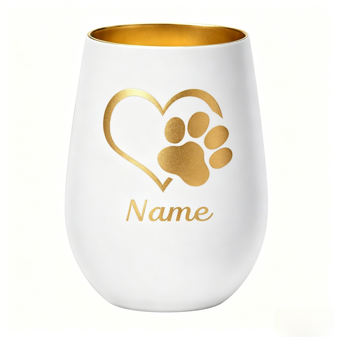 TEMU Personalized Print Glass Candle Holder, Custom Engraved Name Votive Candle Holder For Pet Lovers, Memorial Gift For , Design, White