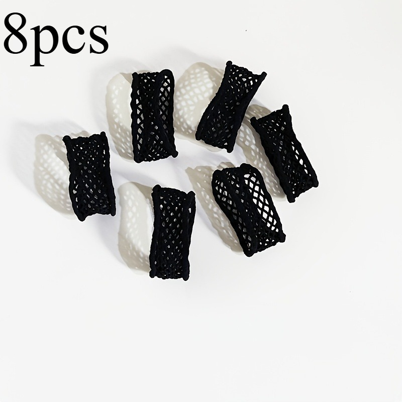 TEMU 8pcs High-elastic Anti-slip Plastic Arm Sleeves - Non-damaging Elbow Pads, Cuff Ruffle Fixed Straps, Sleeve Cuffs And Bands To Prevent Slipping,